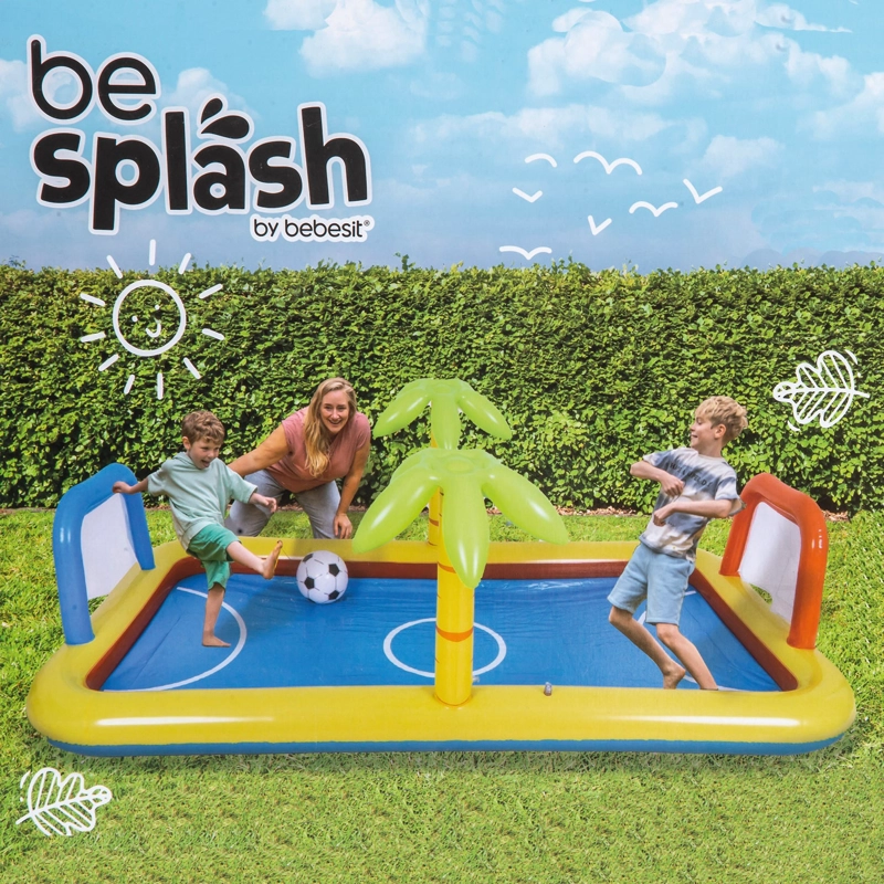 PISCINA BEBESIT CENTRO DE JUEGOS FUTBOL VOLEY MULTICANCHA BE SPLASH 39X25 CM - 8