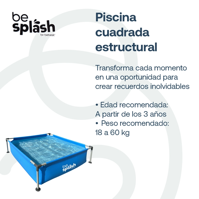 PISCINA ESTRUCTURAL BEBESIT BESPLASH 152X152X33 CM - 3