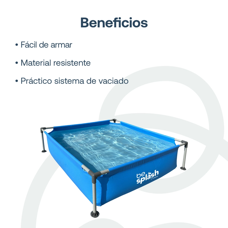 PISCINA ESTRUCTURAL BEBESIT BESPLASH 152X152X33 CM - 6