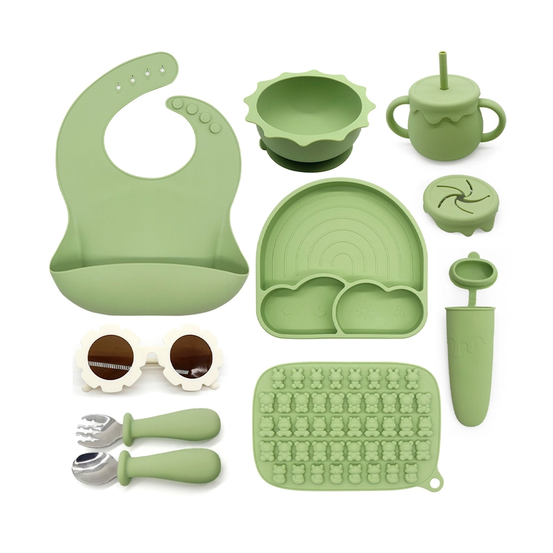 SET BEBESIT ALIMENTACIÓN SUMMER SILICONA VERDE - 1