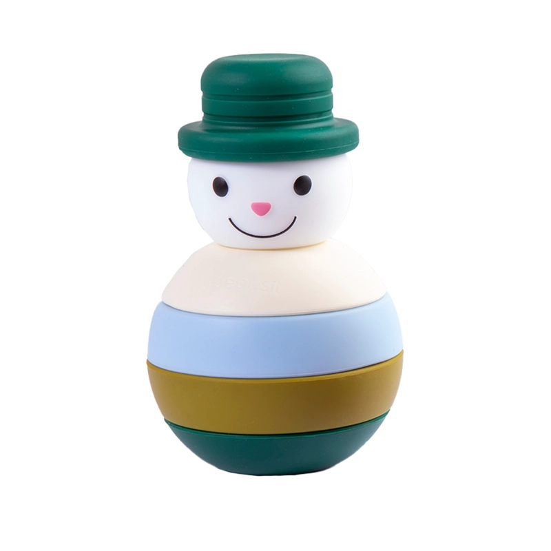 MUÑECO BEBESIT JUGUETE NIEVE MONTESSORI SILICONA VERDE - 1