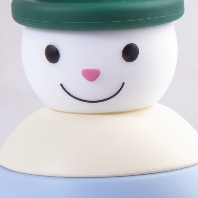 MUÑECO BEBESIT JUGUETE NIEVE MONTESSORI SILICONA VERDE - 2