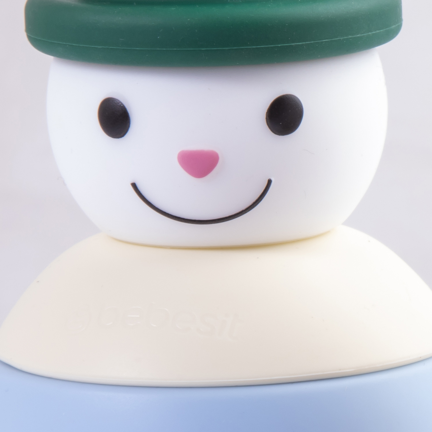 MUÑECO BEBESIT JUGUETE NIEVE MONTESSORI SILICONA VERDE - 2