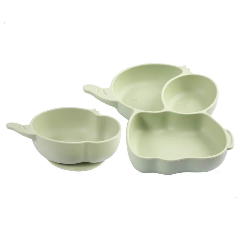 SET BEBESIT ALIMENTACIÓN ELEFANTE SILICONA VERDE - 4