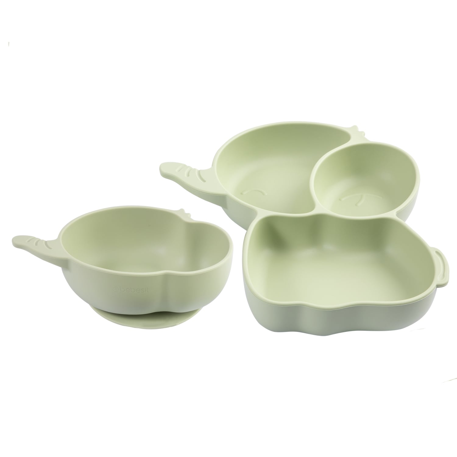 SET BEBESIT ALIMENTACIÓN ELEFANTE SILICONA VERDE - 4