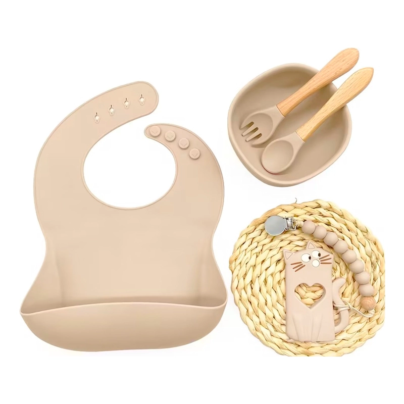 SET BEBESIT ALIMENTACIÓN MARCH SILICONA BEIGE - 1