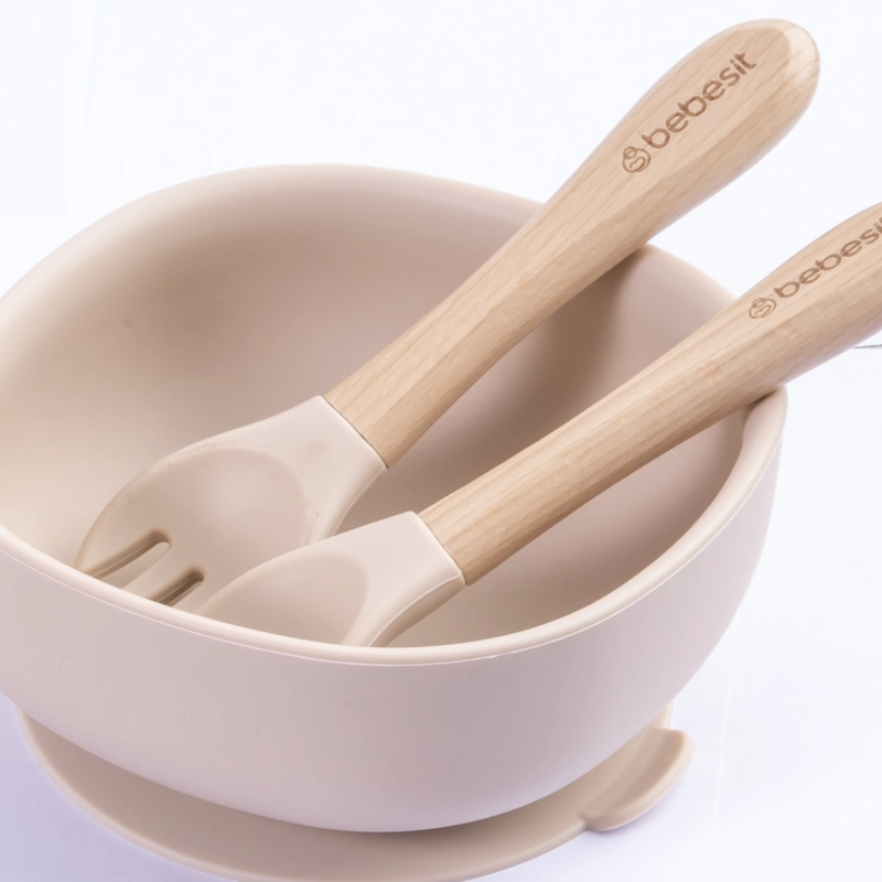 SET BEBESIT ALIMENTACIÓN MARCH SILICONA BEIGE - 3