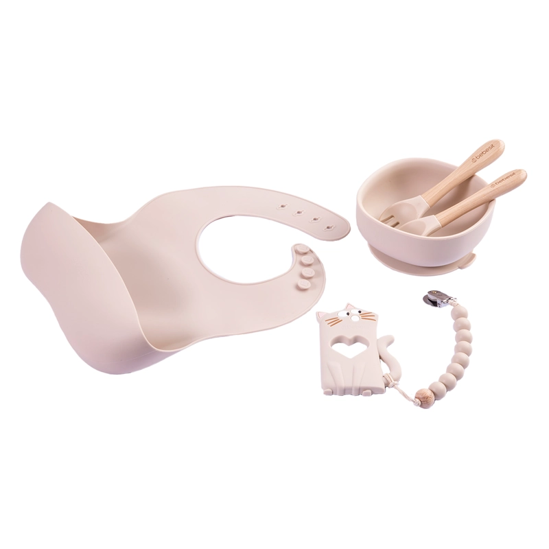 SET BEBESIT ALIMENTACIÓN MARCH SILICONA BEIGE - 5