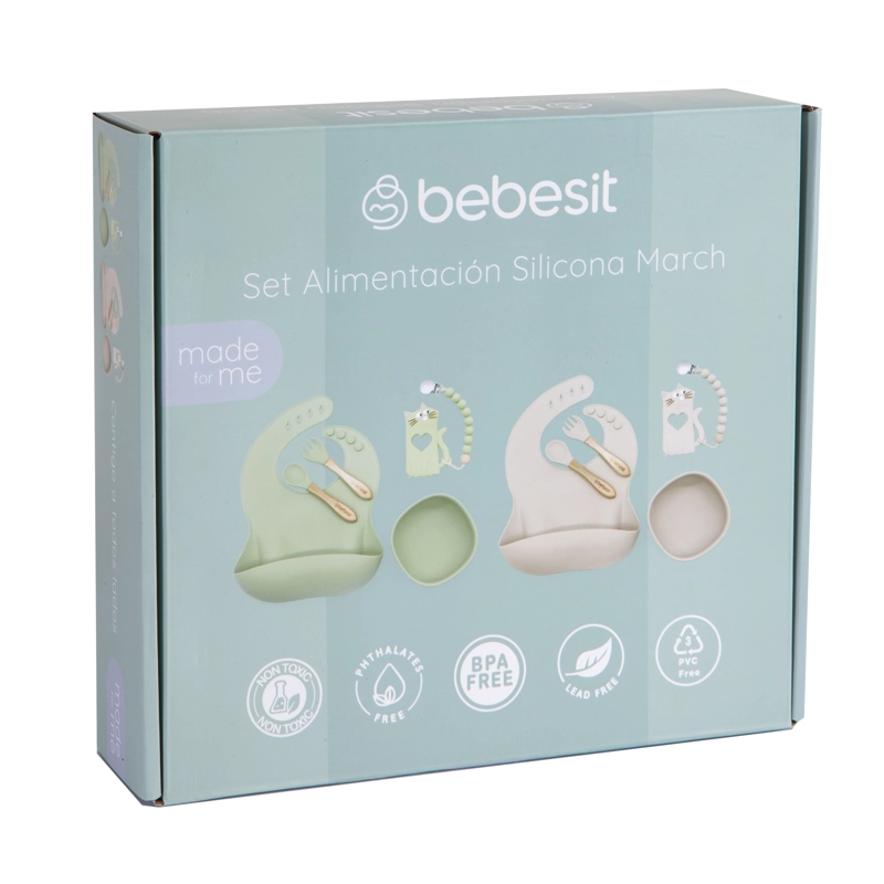 SET BEBESIT ALIMENTACIÓN MARCH SILICONA BEIGE - 6
