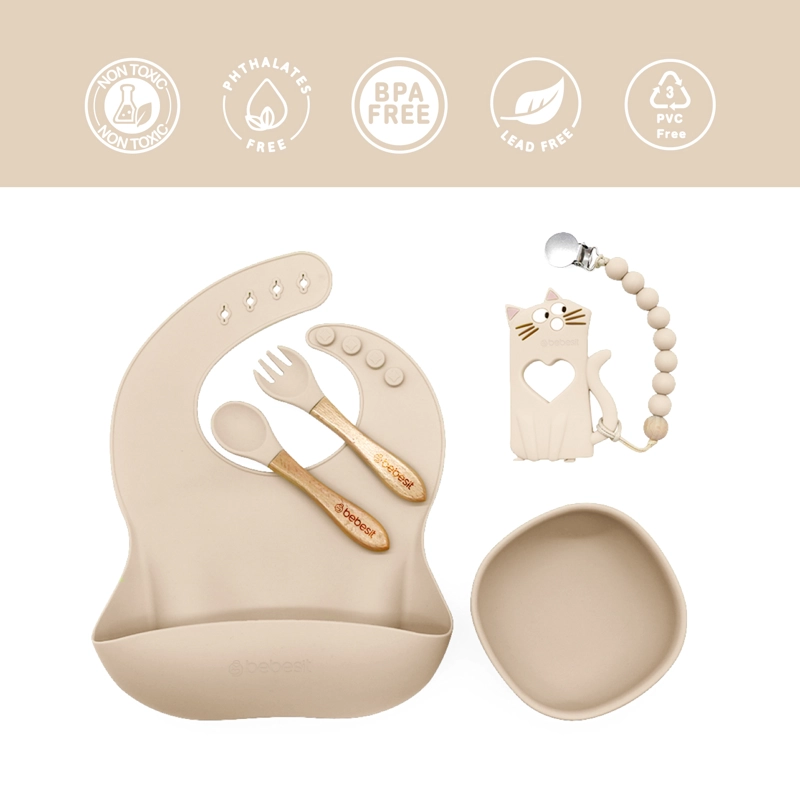 SET BEBESIT ALIMENTACIÓN MARCH SILICONA BEIGE - 7