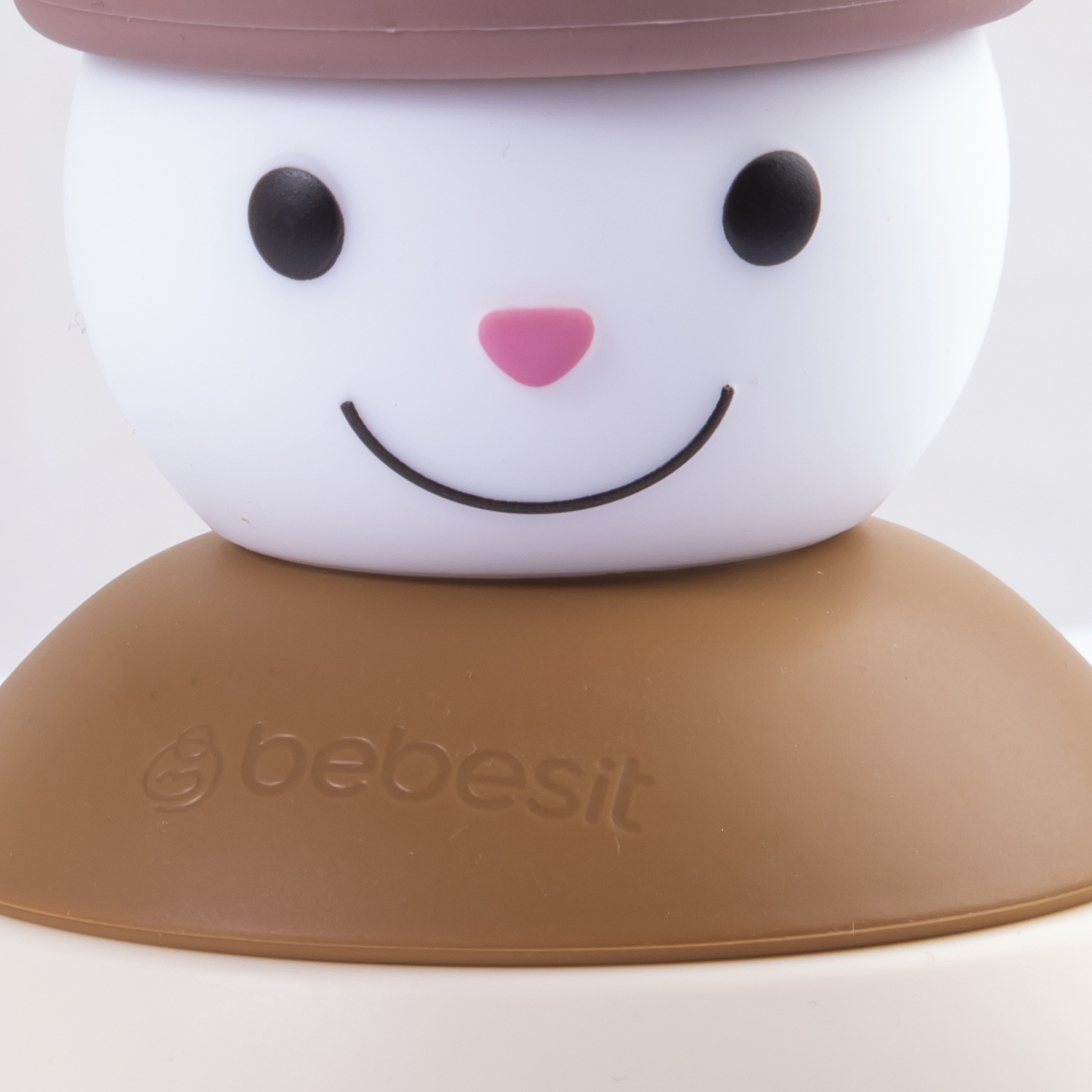 MUÑECO BEBESIT JUGUETE NIEVE MONTESSORI SILICONA CAFÉ - 2