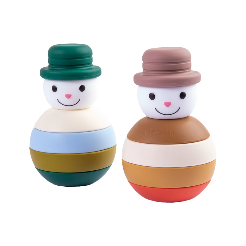 MUÑECO BEBESIT JUGUETE NIEVE MONTESSORI SILICONA CAFÉ - 5