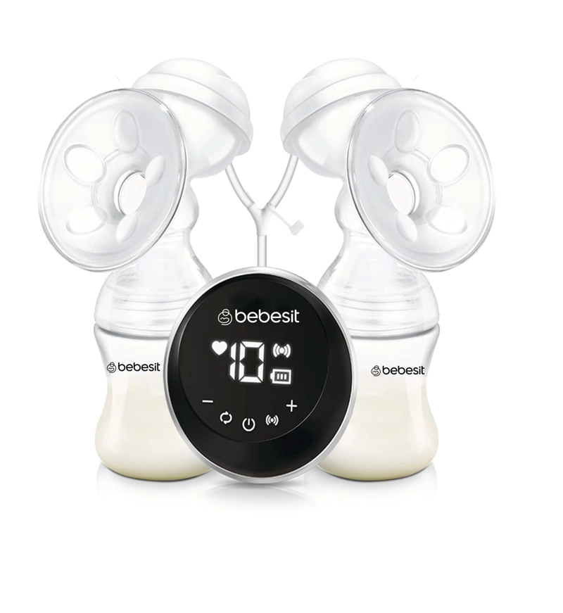 EXTRACTOR LECHE MATERNA BEBESIT BLANCO SACALECHE ELÉCTRICO DOBLE - 1