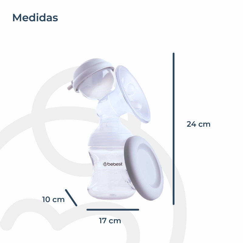 EXTRACTOR LECHE MATERNA BEBESIT BLANCO SACALECHE ELÉCTRICO DOBLE - 7