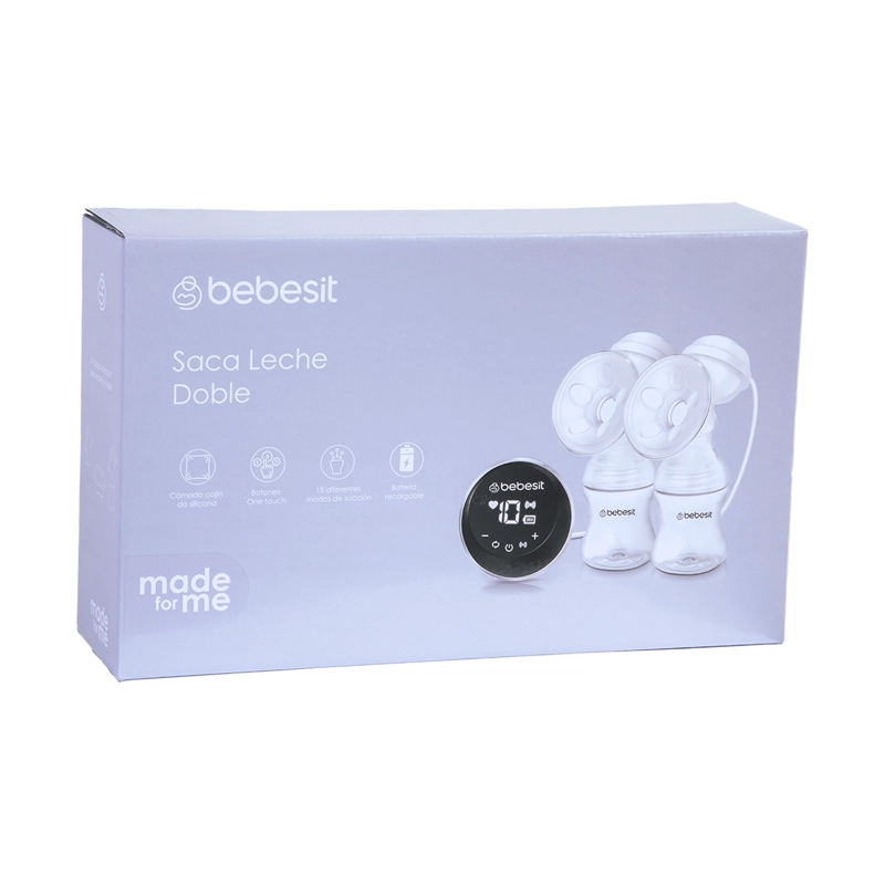 EXTRACTOR LECHE MATERNA BEBESIT BLANCO SACALECHE ELÉCTRICO DOBLE - 8