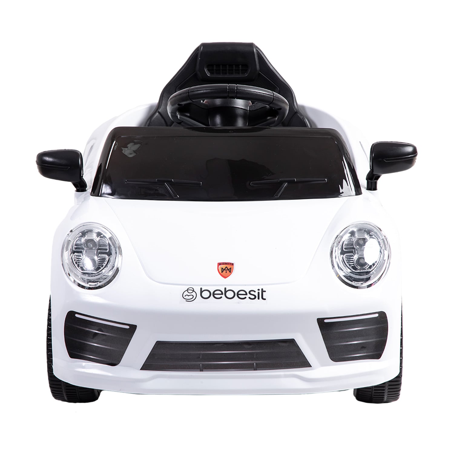 AUTO DEPORTIVO BEBESIT ELÉCTRICO RACE BLANCO - 3