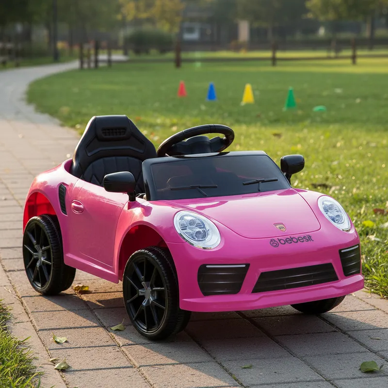 AUTO DEPORTIVO BEBESIT ELÉCTRICO RACE ROSA - 2