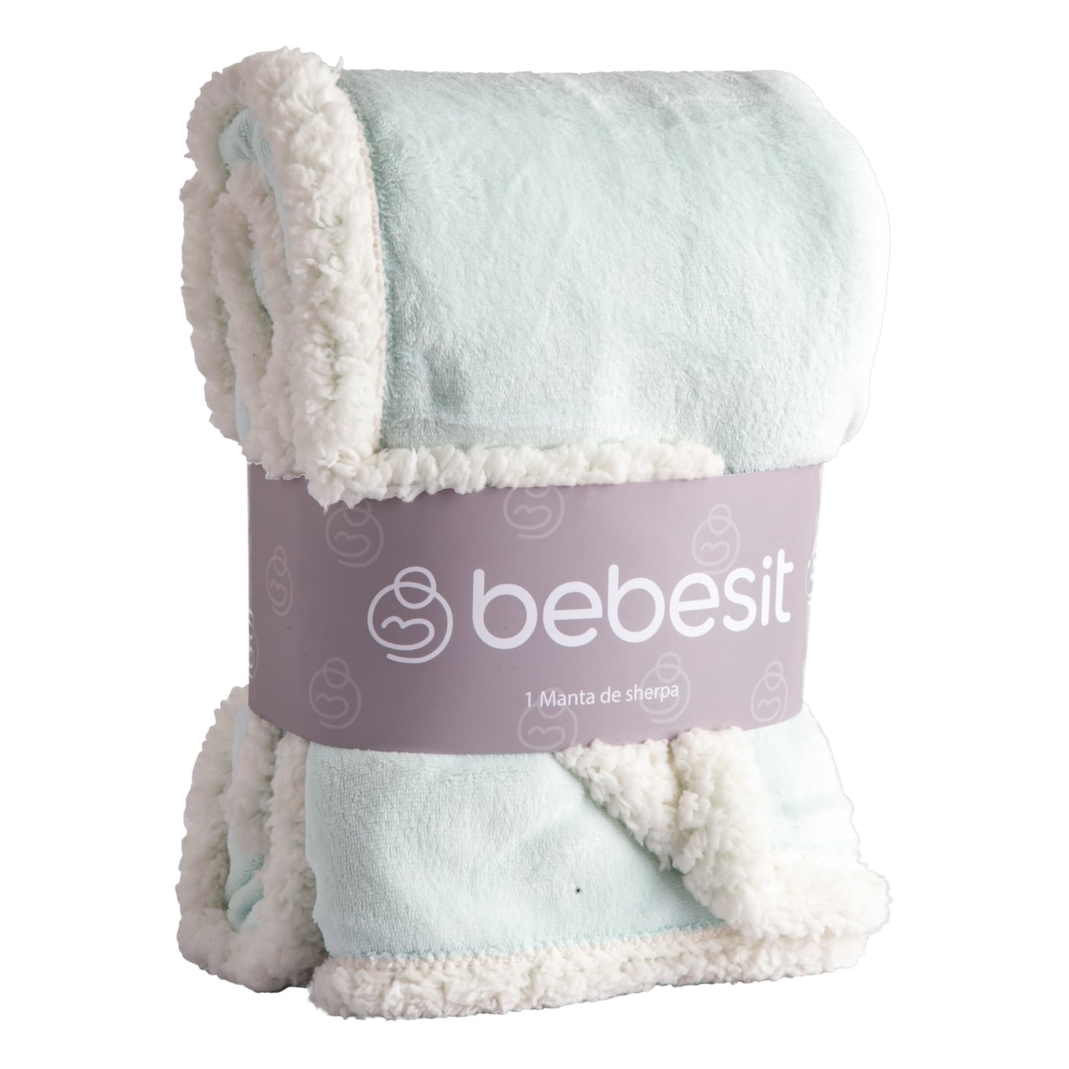 MANTA BEBESIT CELESTE SHERPA BEBE HIPOALERGÉNICA 91X127 CM - 1