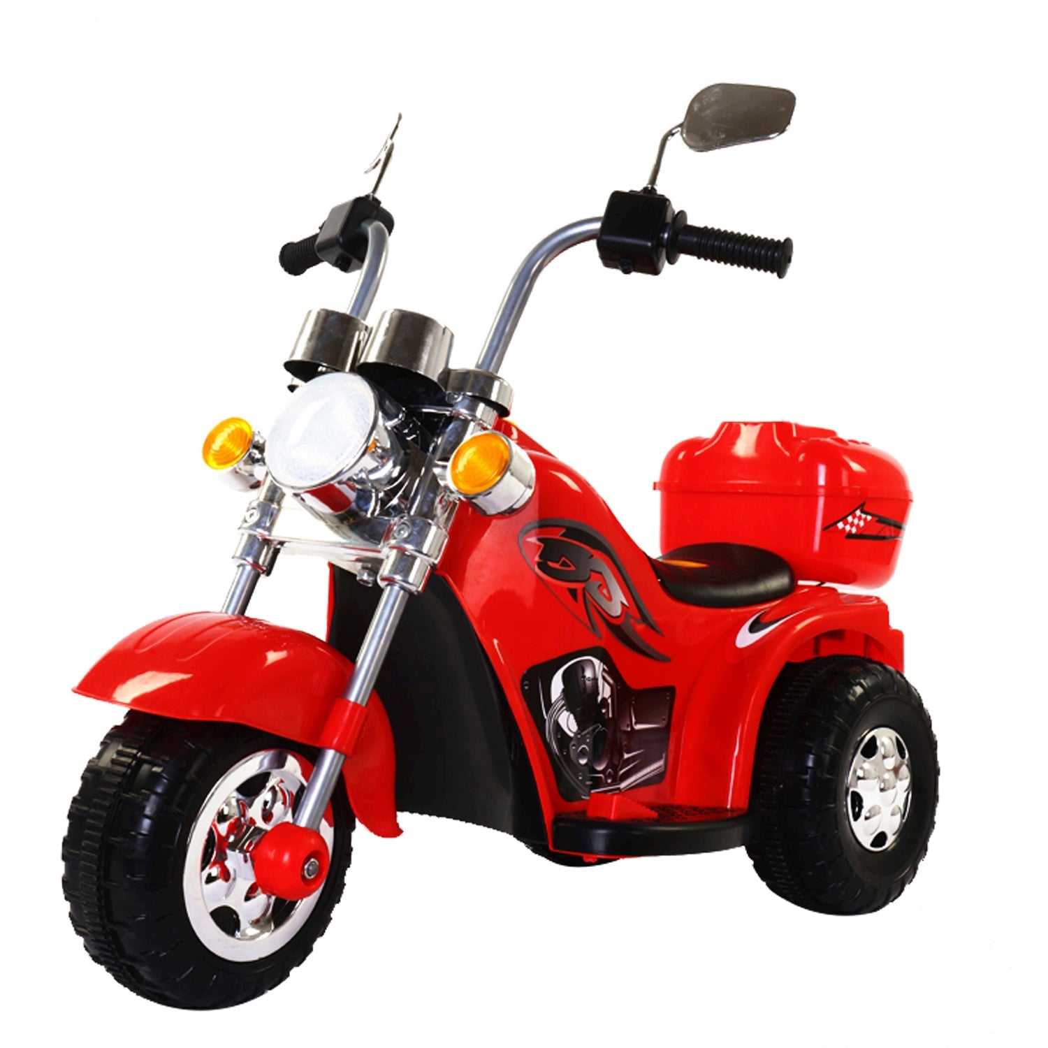 MOTO ELÉCTRICA BEBESIT CHOPPER ROJO - 1
