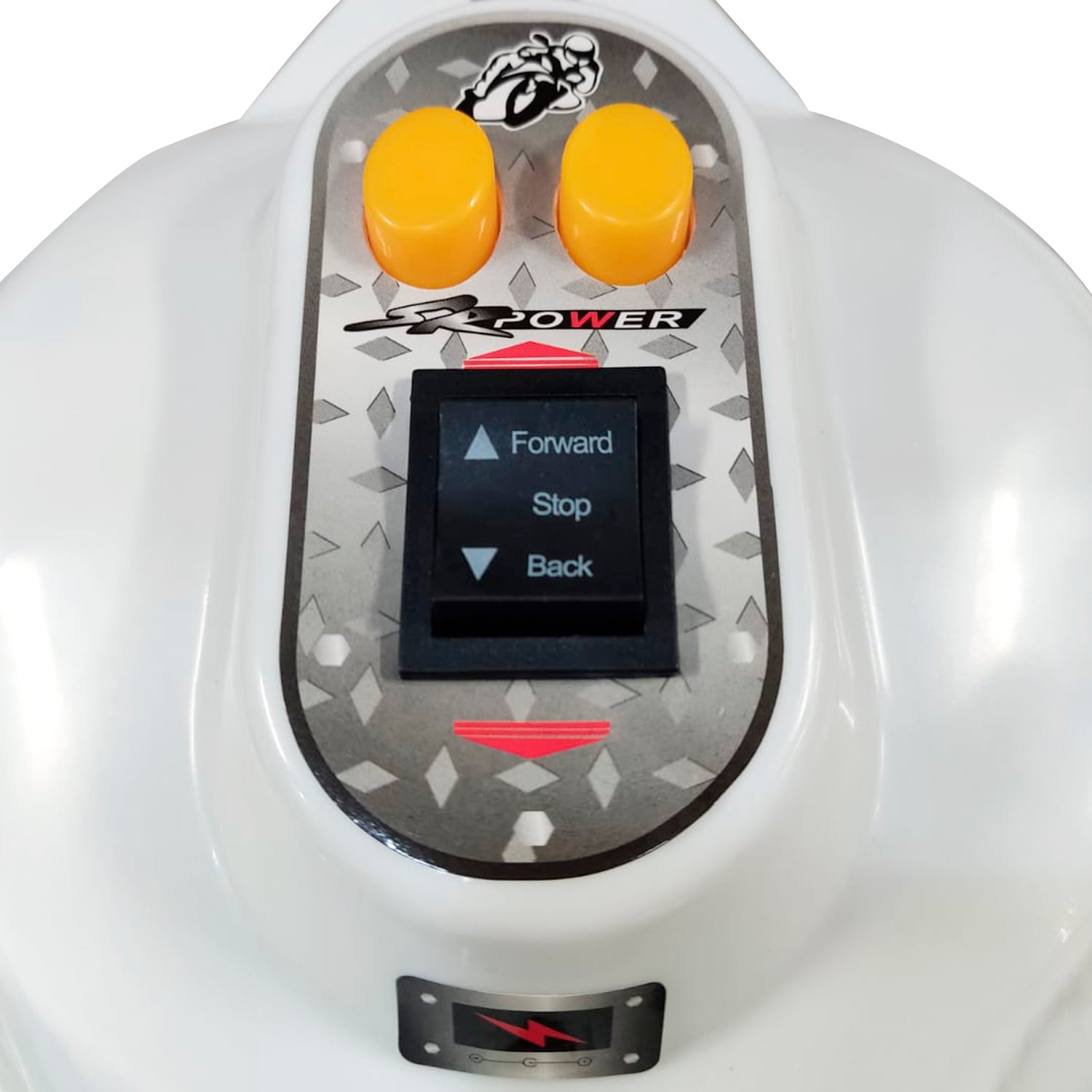 MOTO ELÉCTRICA BEBESIT CHOPPER BLANCO - 3
