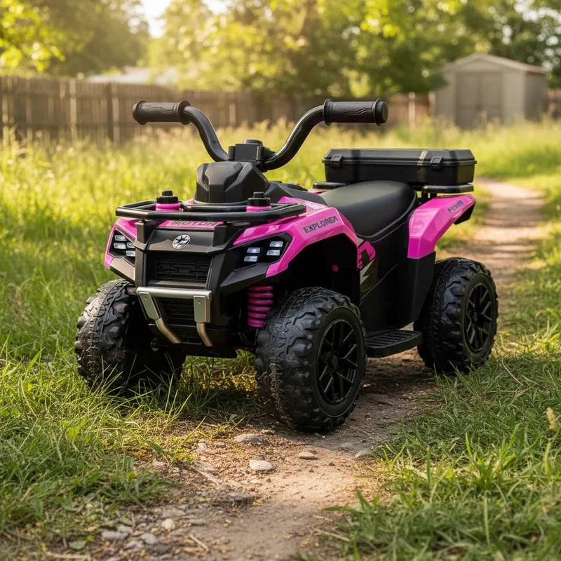 CUADRIMOTO A BATERÍA BEBESIT QUAD SX ROSA - 2