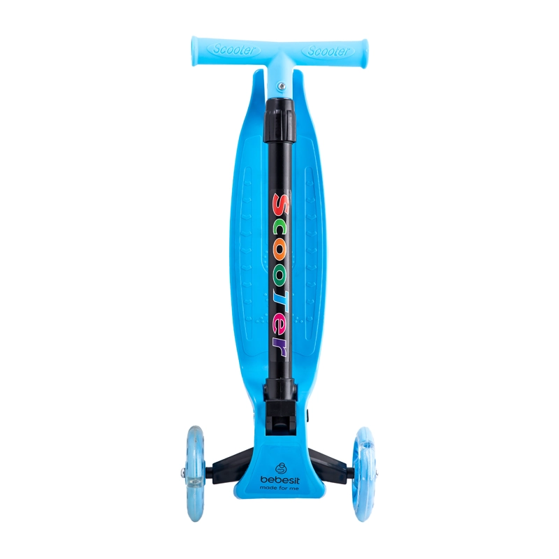 SCOOTER BEBESIT MONOPATÍN NIÑO REGULABLE PLEGABLE XT03 AZUL - 5