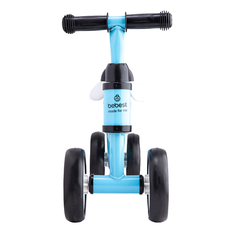 BICICLETA TRICICLO APRENDIZAJE BEBESIT 4 RUEDAS XT02 AZUL - 4