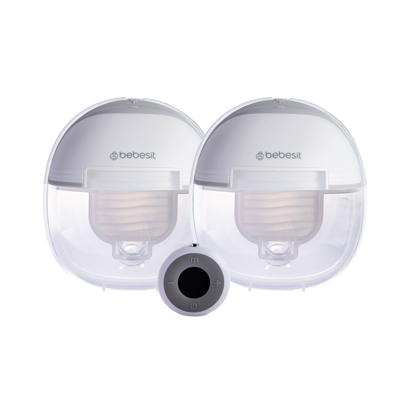 EXTRACTOR LECHE MATERNA DOBLE BEBESIT BLANCO + CONTROL REMOTO + 10 BOLSAS - 1