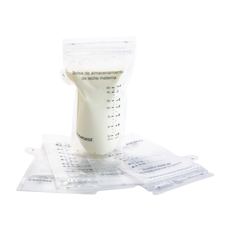 EXTRACTOR LECHE MATERNA DOBLE BEBESIT BLANCO + CONTROL REMOTO + 10 BOLSAS - 4
