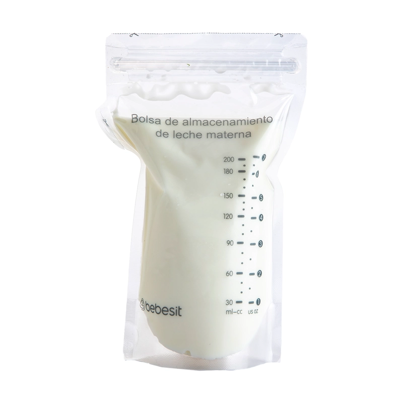 EXTRACTOR LECHE MATERNA DOBLE BEBESIT BLANCO + CONTROL REMOTO + 10 BOLSAS - 5
