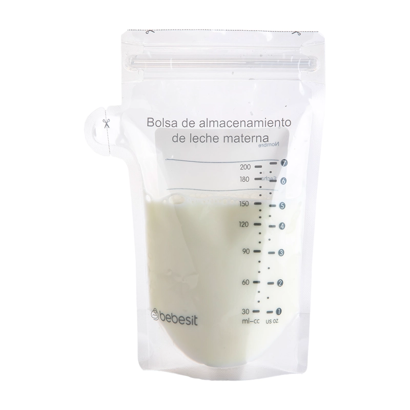 EXTRACTOR LECHE MATERNA DOBLE BEBESIT BLANCO + CONTROL REMOTO + 10 BOLSAS - 6