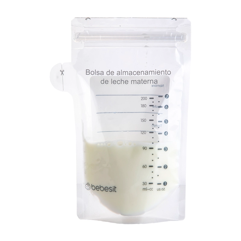 EXTRACTOR LECHE MATERNA DOBLE BEBESIT BLANCO + CONTROL REMOTO + 10 BOLSAS - 7