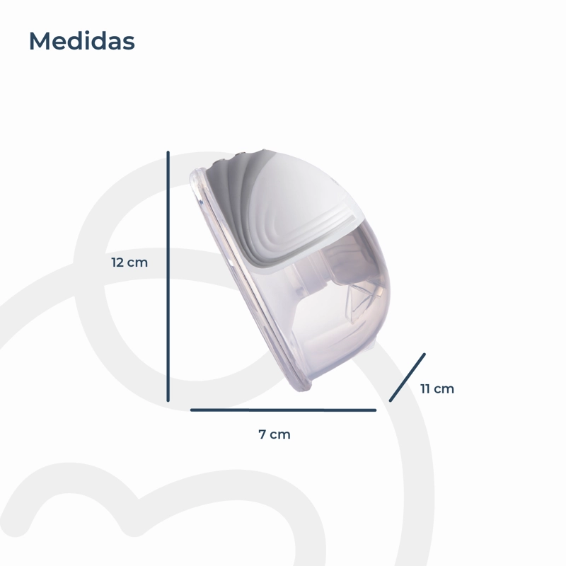 EXTRACTOR LECHE MATERNA DOBLE BEBESIT BLANCO + CONTROL REMOTO + 10 BOLSAS - 9
