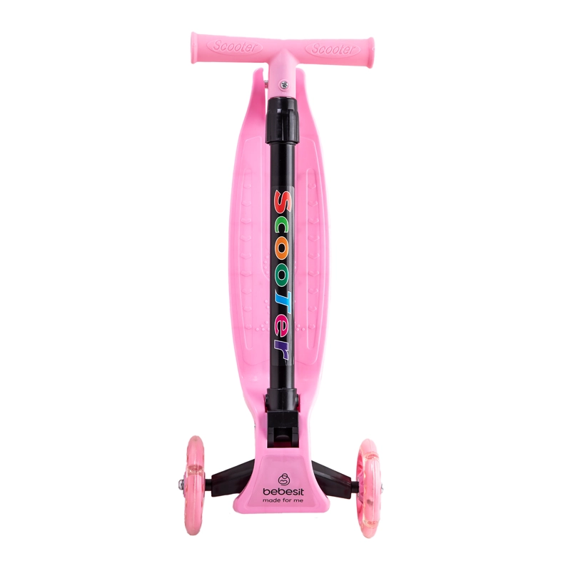 SCOOTER BEBESIT MONOPATÍN 2 EN 1 CON ASIENTO NIÑA PLEGABLE XT04 ROSA - 8