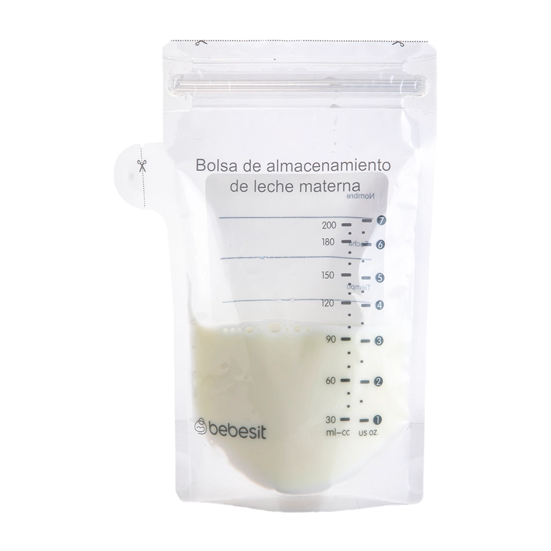 EXTRACTOR LECHE MATERNA BEBESIT BLANCO ELÉCTRICO MANOS LIBRE + 10 BOLSAS - 6