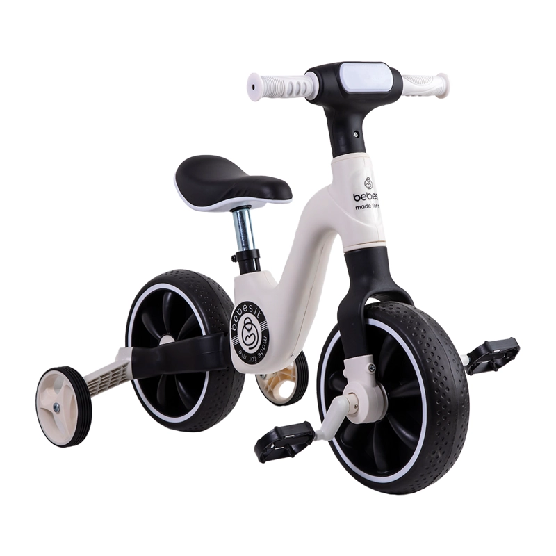 TRICICLO BEBESIT BICICLETA APRENDIZAJE PEDALES 2 EN 1 XT05 BLANCO - 1
