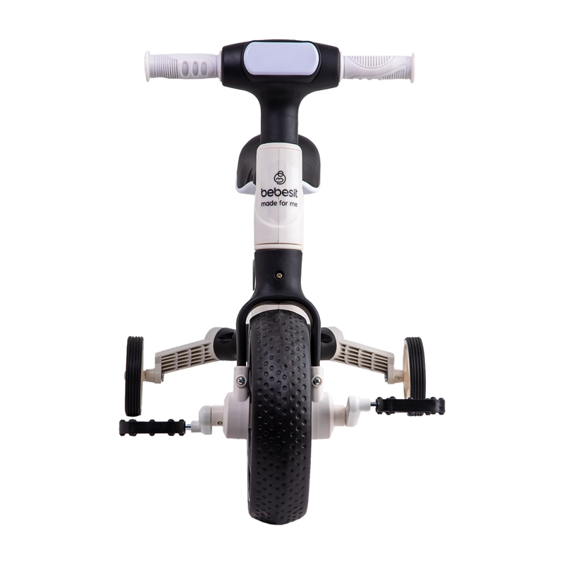 TRICICLO BEBESIT BICICLETA APRENDIZAJE PEDALES 2 EN 1 XT05 BLANCO - 5