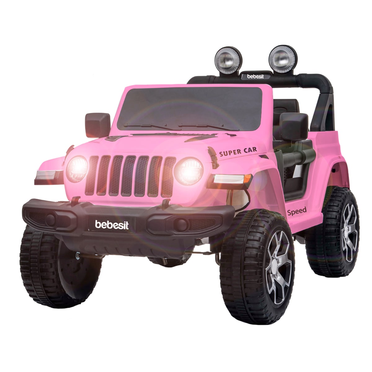 CAMIONETA ELECTRICA RENEGADE ROSA BEBESIT - 4