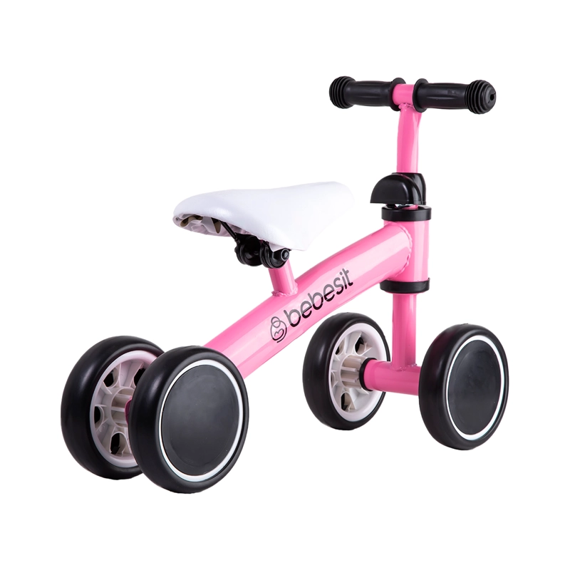 BICICLETA TRICICLO APRENDIZAJE BEBESIT 4 RUEDAS XT02 ROSA - 5