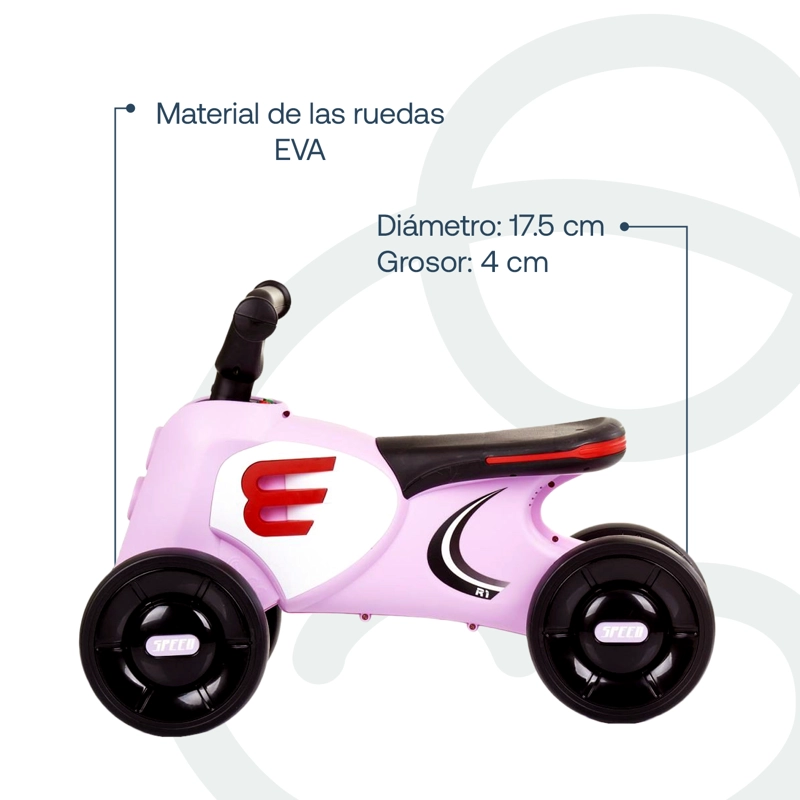 CORRE PASILLO BEBESIT RIDE ROSA - 4