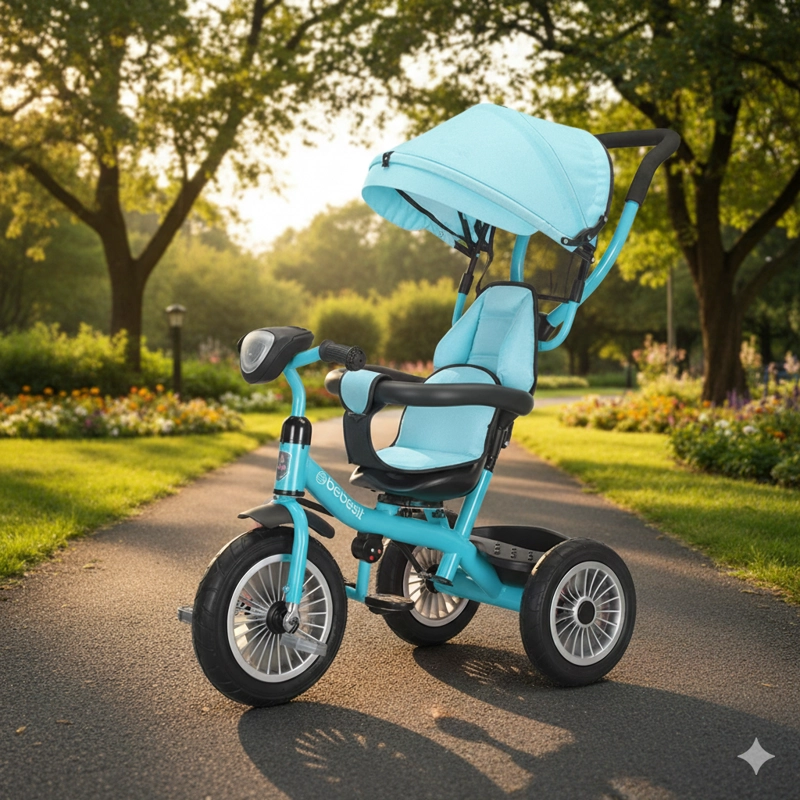 TRICICLO PASEO INFANTIL 360 1326 LX VERDE BEBESIT - 2