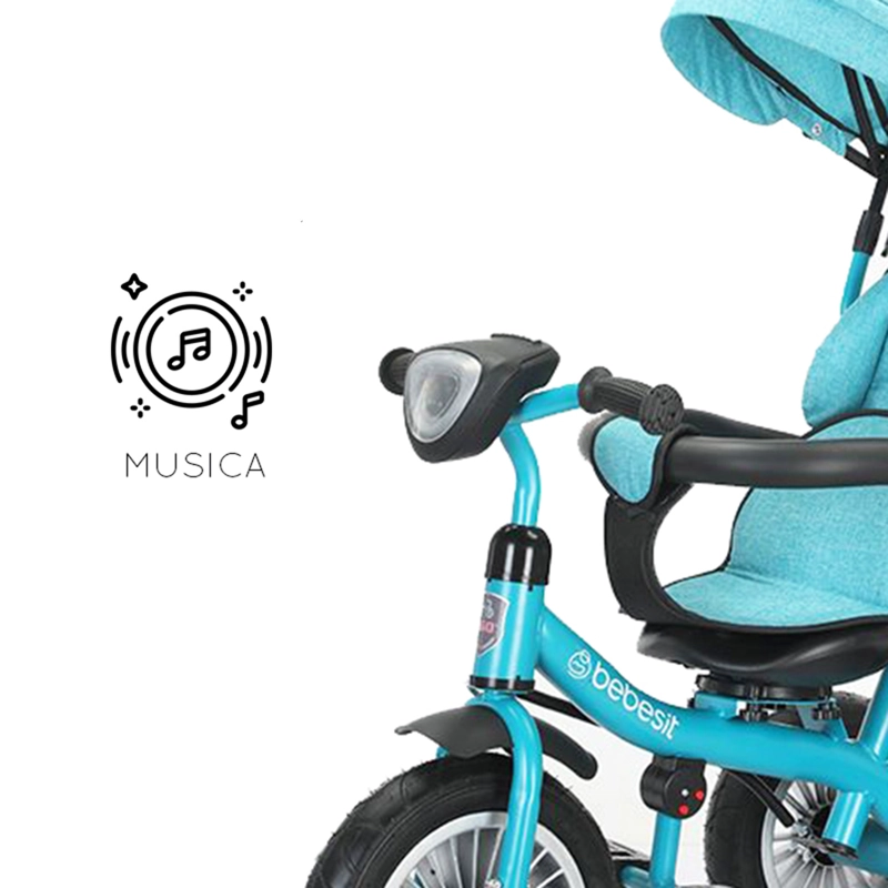 TRICICLO PASEO INFANTIL 360 1326 LX VERDE BEBESIT - 7