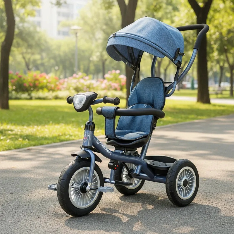 TRICICLO PASEO INFANTIL 360 1326 LX AZUL BEBESIT - 2