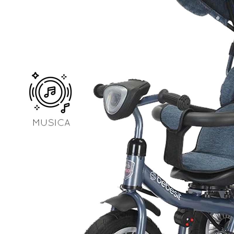 TRICICLO PASEO INFANTIL 360 1326 LX AZUL BEBESIT - 5