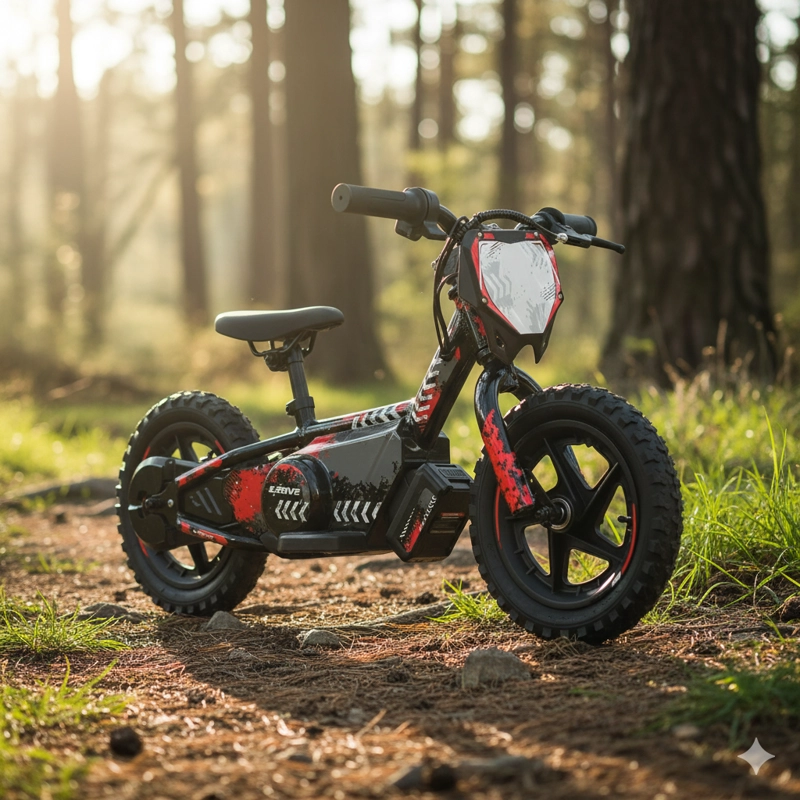 BICICLETA MOTO ELE CTRICA E-BIKE BERIDE ARO 12 ROJA - 2