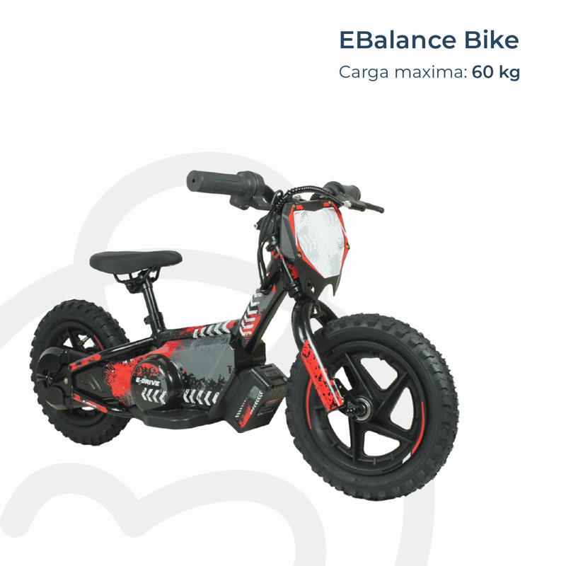 BICICLETA MOTO ELE CTRICA E-BIKE BERIDE ARO 12 ROJA - 8
