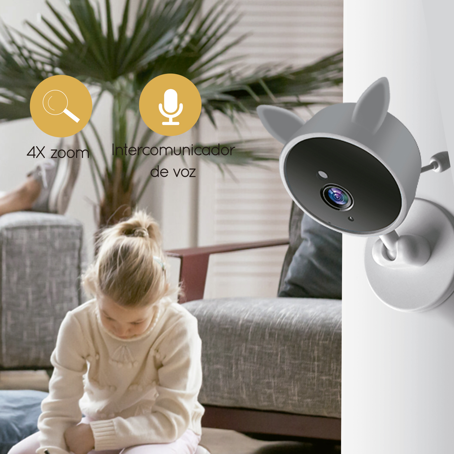 MONITOR BEBESIT CAMARA SMARTGUARD 2.0 4X ZOOM CON RUIDO BLANCO - 9