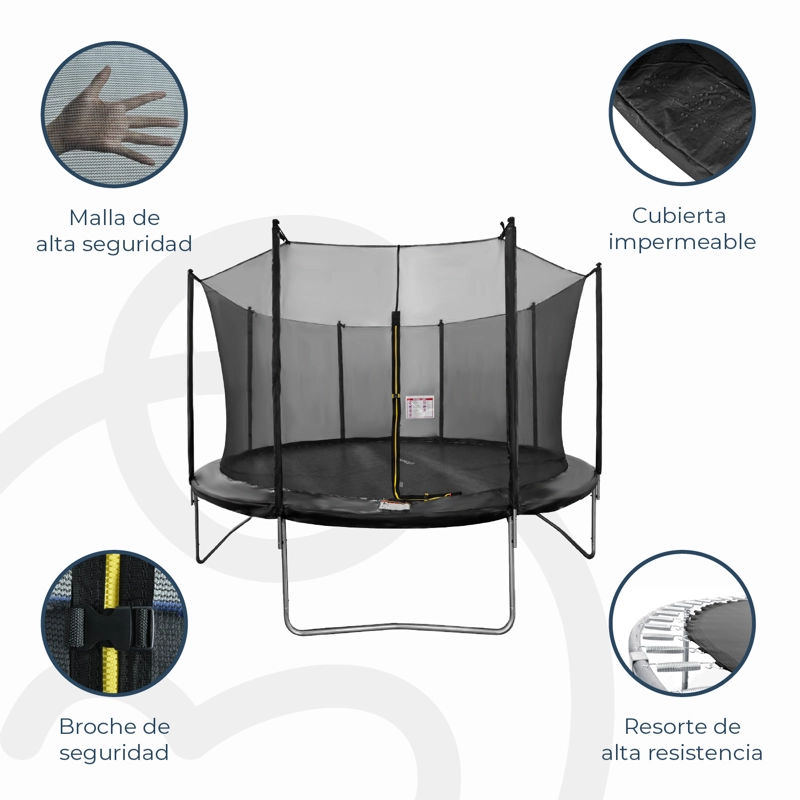 CAMA ELÁSTICA BEBESIT TRAMPOLÍN 4.27 M + MALLA SEGURIDAD - 5