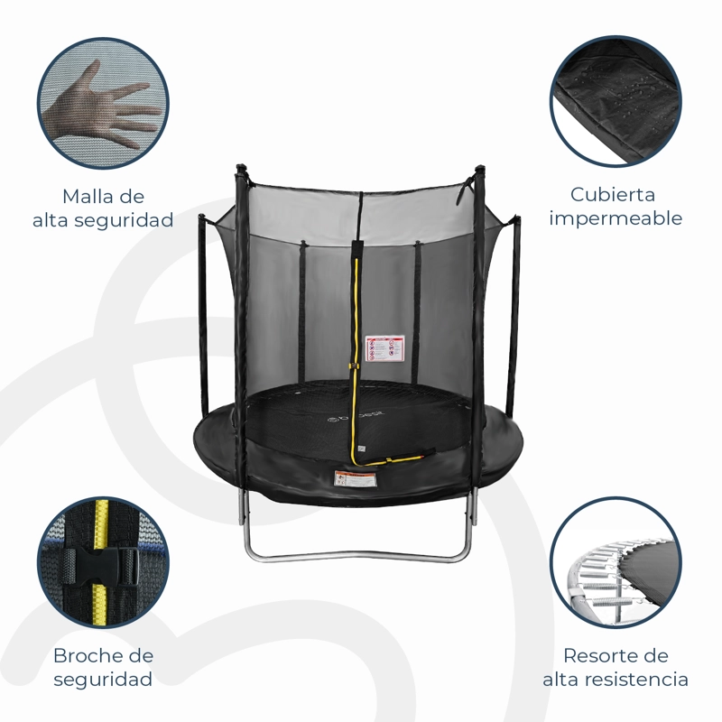 CAMA ELÁSTICA BEBESIT TRAMPOLÍN 2.4 M + MALLA SEGURIDAD - 5