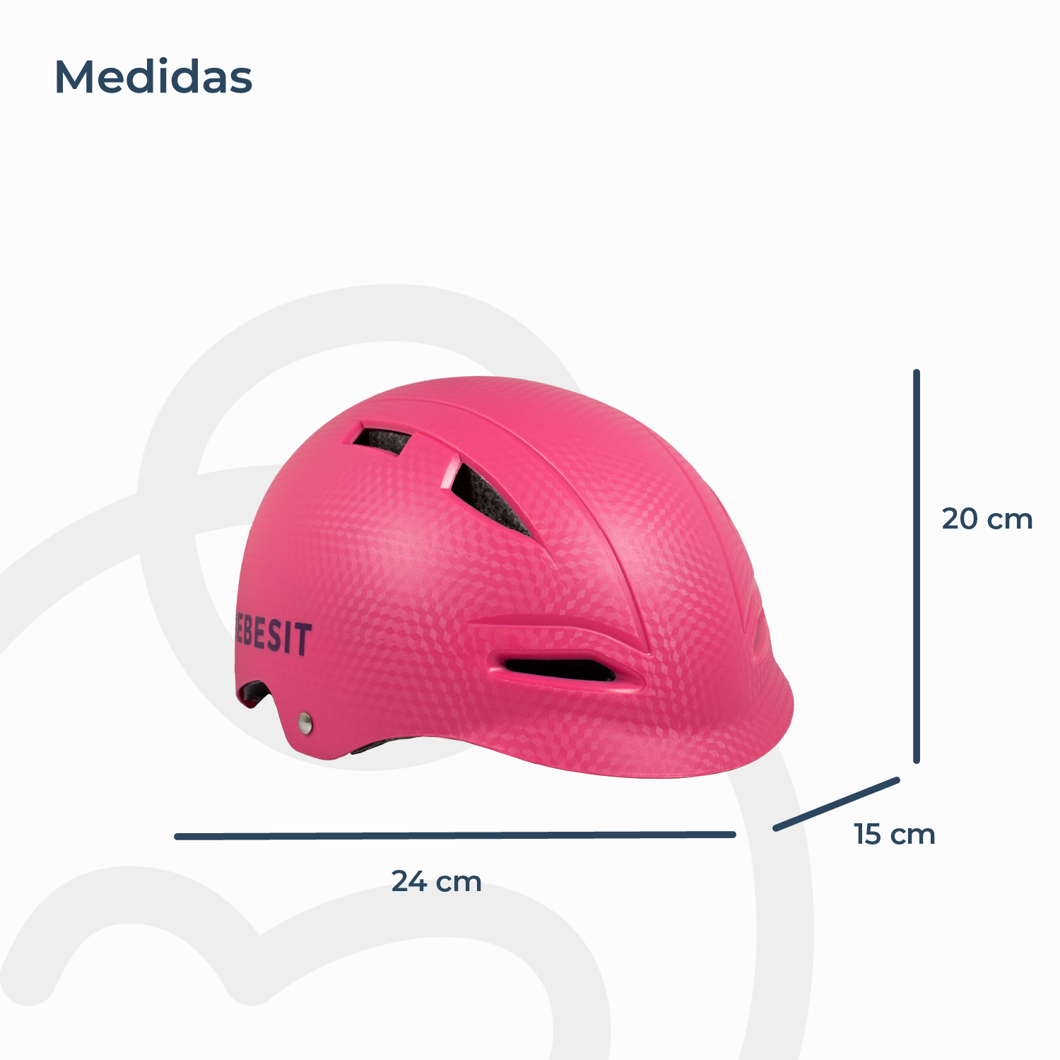 CASCO BICICLETA REGULABLE CERTIFICACION EUROPEA NIÑO NIÑA ROSA - 5